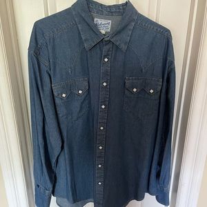 Vintage Rockmount Denim Men’s Western Shirt L